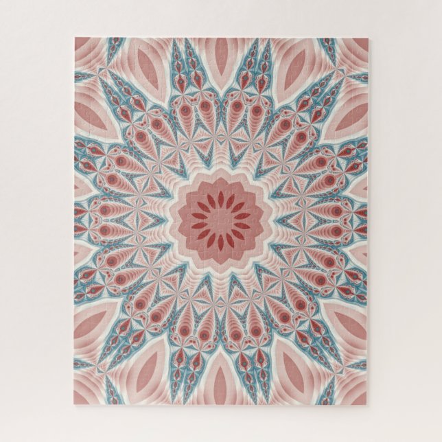 Quebra-cabeça Arte moderna impressionante do Fractal da mandala (Vertical)