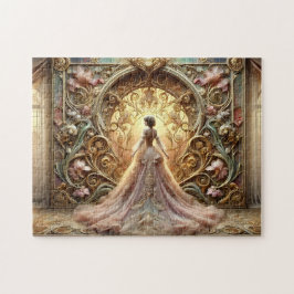 Quebra-cabeça Arte Nova Fantasia de Princesa Arte Vestido Elegan