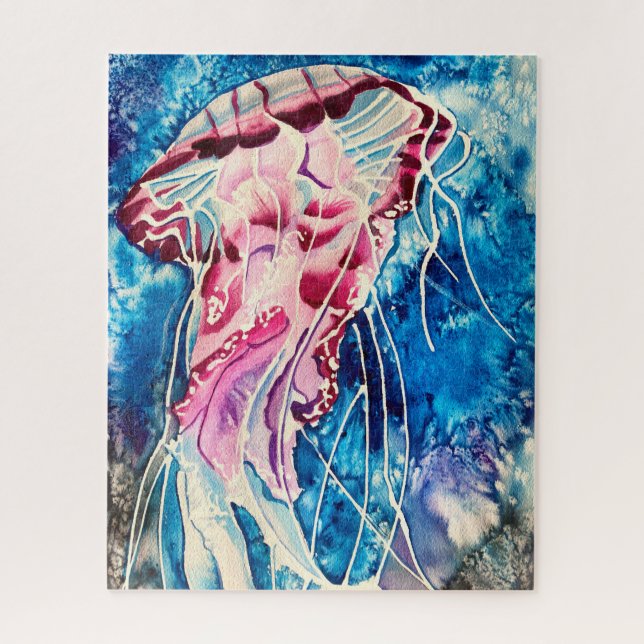 Quebra-cabeça Arte oceânica de água-vivas (Vertical)
