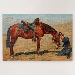 Quebra-cabeça Arte Ocidental “A Última Gota” por Charles Schreyv