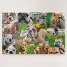 Arte para Bulldogs| Cães para Colagem de Fotos