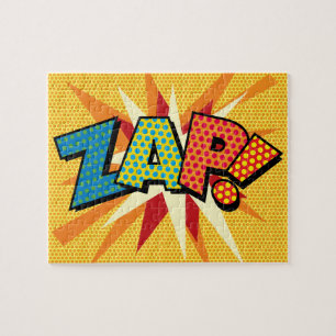 Quebra-cabeça Arte Pop de Quadrinhos Retrô Divertido ZAP