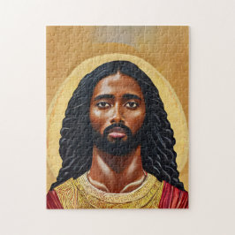 Quebra-cabeça Arte Religiosa Cristo de Jesus Africano Negro
