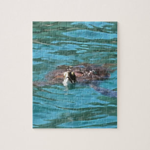 Quebra-cabeça Arte sobre a vida selvagem de tartarugas marinhas
