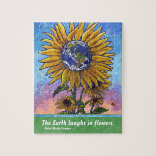Quebra-cabeça Arte Sunflower Earth