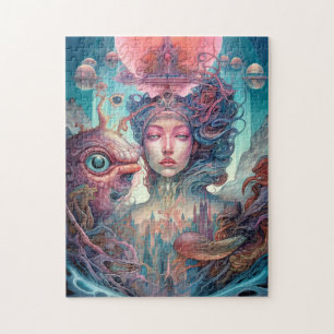 Quebra-cabeça Arte surreal de Alienígena esquisita