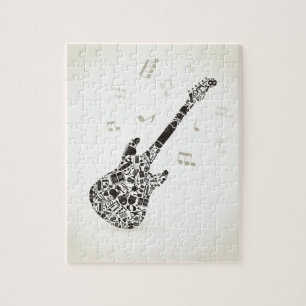 Quebra-cabeça Arte uma guitarra
