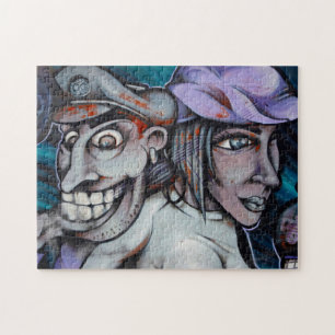 Quebra-cabeça Arte Urbana de Rua Madrid.