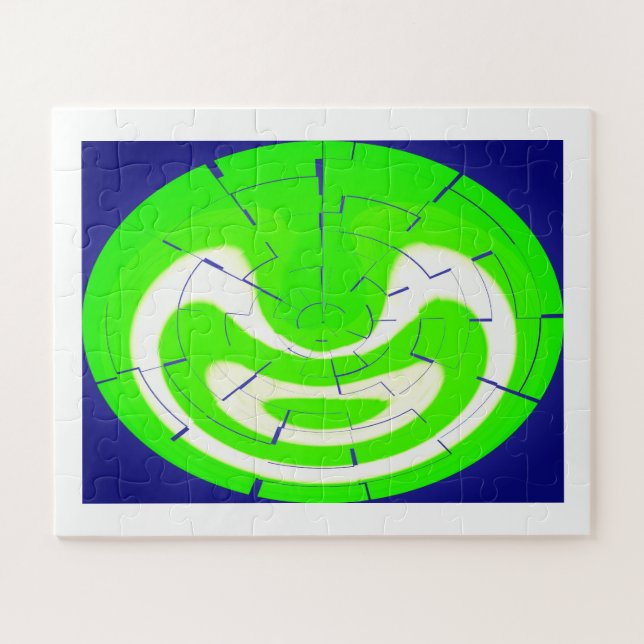 Quebra-cabeça Arte verde suprema (Horizontal)