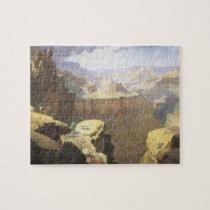 Quebra-cabeça Arte Vintage do Oeste Americano, Grand Canyon por