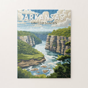 Quebra-cabeça Arte Vintage Viagem Arkansas