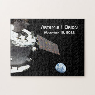 Quebra-cabeça Artemis Orion Spacecraft Blue Marble