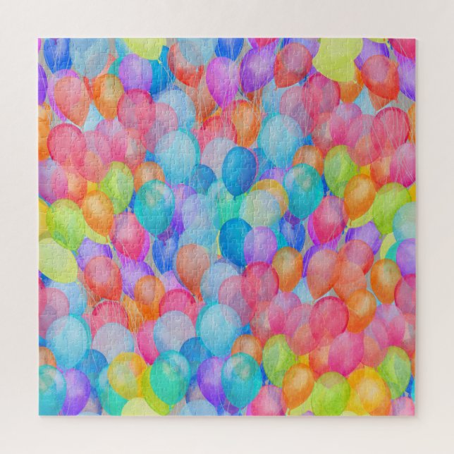 Quebra-cabeça Artes do Arco-Íris: Arte do Balão de Aquarela (Vertical)