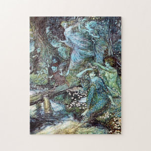 Quebra-cabeça Arthur Rackham, "Ninfas de Madeira" マ ウ ス パ.