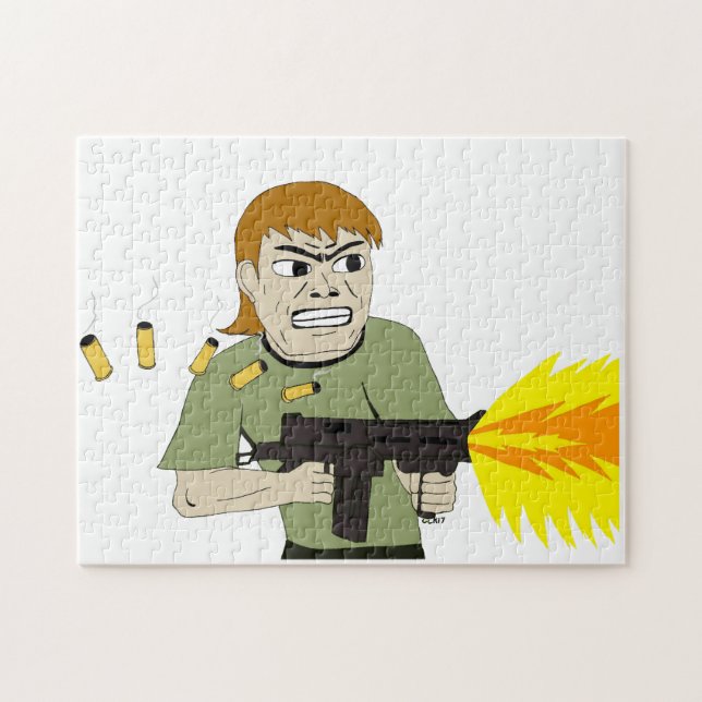 Quebra-cabeça artilheiro (Horizontal)