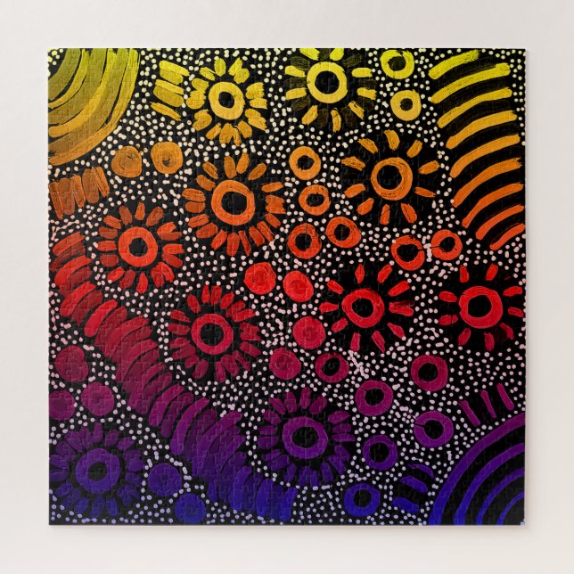 Quebra-cabeça Artista Aborígene da Austrália Central Naomi Price (Vertical)