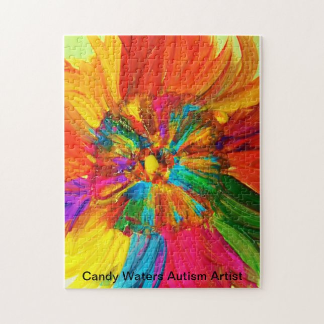 Quebra-cabeça Artista do Autismo Candy Waters (Vertical)