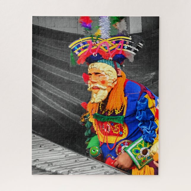 Quebra-cabeça Artista Maiana de Natal com Marimba – Colorido  (Vertical)