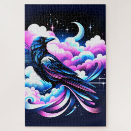 Quebra-cabeça Artsy Crow Design