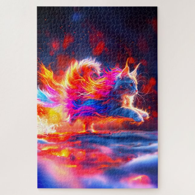 Quebra-cabeça Artsy Kitten (Vertical)