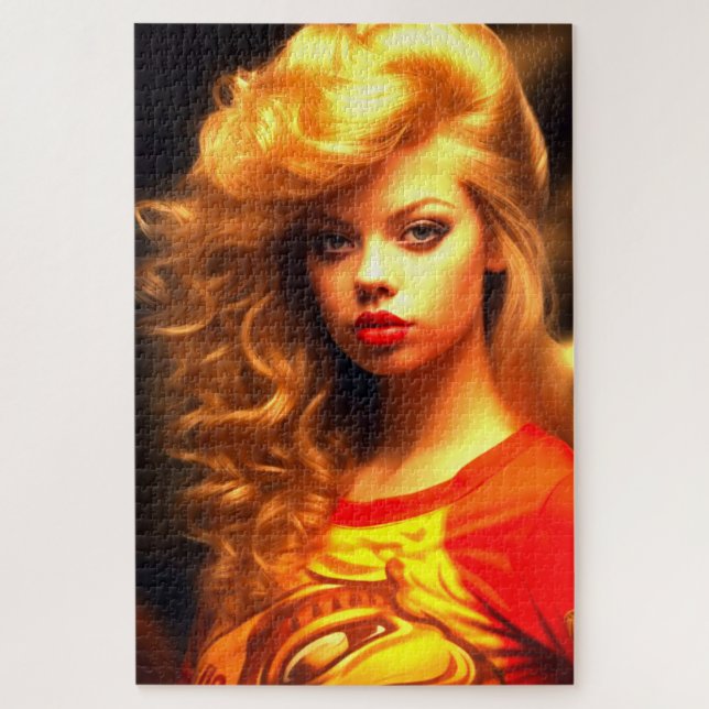 Quebra-cabeça Artsy Lady (Vertical)