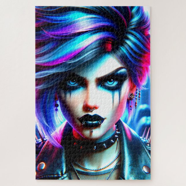 Quebra-cabeça Artsy Lady (Vertical)