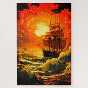 Quebra-cabeça Artsy Ship