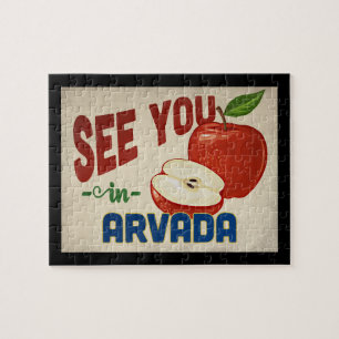 Quebra-cabeça Arvada Colorado Apple - Viagens vintage
