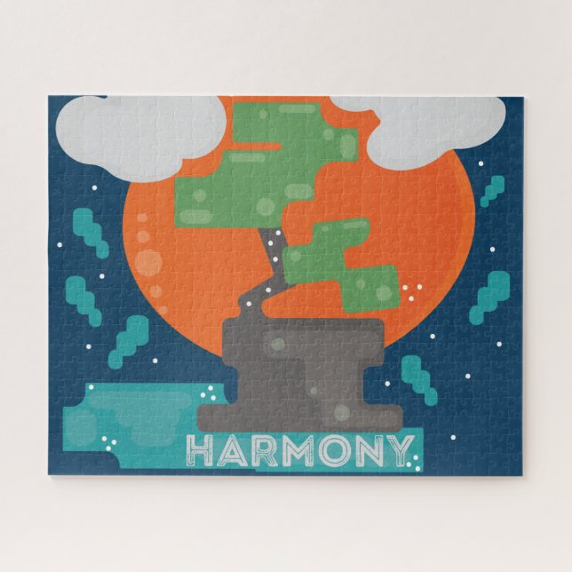 Quebra-cabeça Árvore Bonsai Harmony Pixel Gamer (Horizontal)
