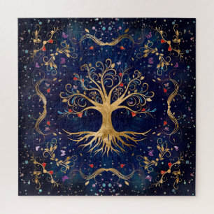 Quebra-cabeça Árvore Colorida da Vida - Yggdrasil