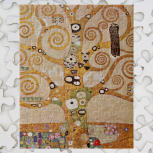 Quebra-cabeça Árvore da vida de Gustav Klimt, Stylized Art Nouv