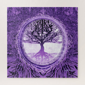 Quebra-cabeça Árvore da Vida em Roxo