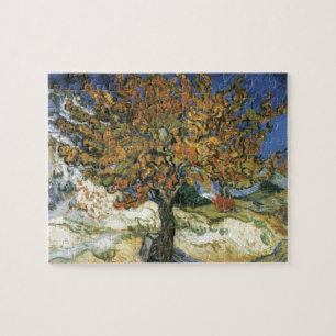 Quebra-cabeça Árvore de amora por van Gogh Vintage Antiga Arte 