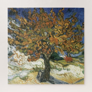 Quebra-cabeça Árvore de amora por van Gogh Vintage Antiga Arte 