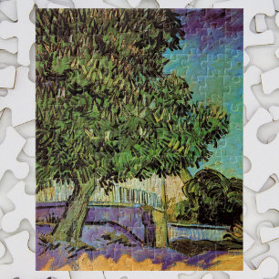 Quebra-cabeça Árvore de castanha em Blossom por Vincent van Gogh