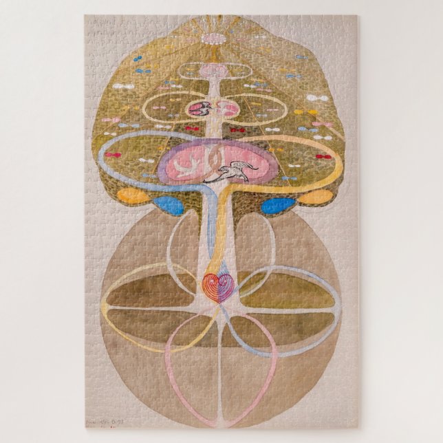 Quebra-cabeça Árvore de conhecimento n.o 1 | Hilma af Klint | (Vertical)