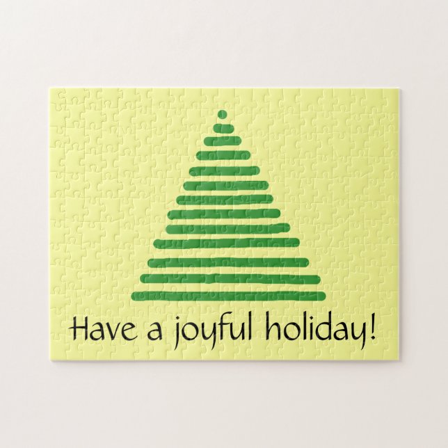 Quebra-cabeça - Árvore de Férias (Horizontal)