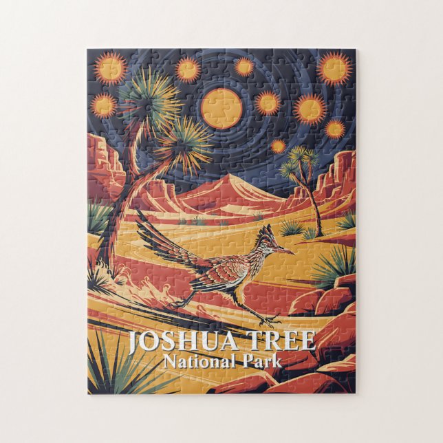 Quebra-cabeça Árvore de Josué Personalizada, Papa-Léguas Engraça (Vertical)