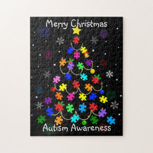Quebra-cabeça Árvore de Natal Autismo