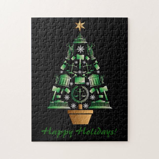 Quebra-cabeça Árvore de Natal do Advogado (Vertical)