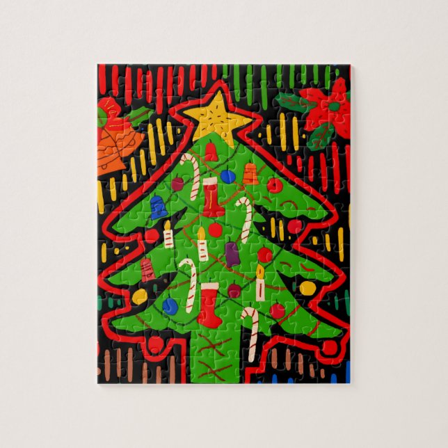Quebra-cabeça Árvore de Natal Mola da Ilha de San Blas (Vertical)