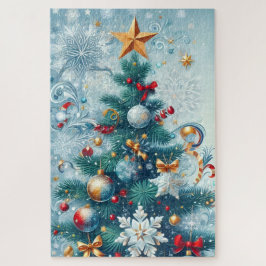 Quebra-cabeça Árvore de Natal Whimsso com Flocos de Neve