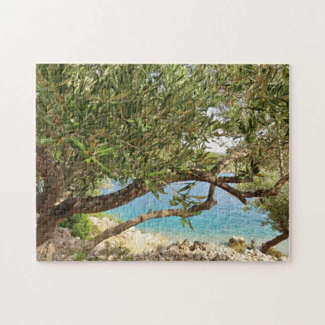 Quebra-cabeça Árvore de oliveira do Mar Mediterrâneo (Horizontal)