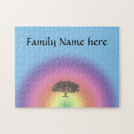 Quebra-cabeça - Árvore familiar - arco-íris