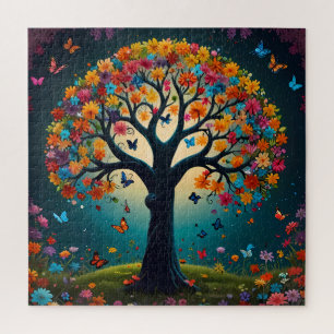 Quebra-cabeça Árvore florescente Whimsical