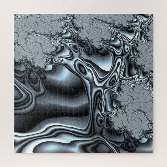 Quebra-cabeça Árvore Holográfica Fractal de Olhos Holográficos e (Vertical)