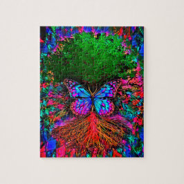 Quebra-cabeça Árvore Pacífica de Vida em Cores Arco-Íris