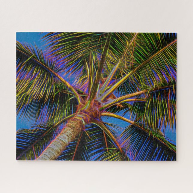 Quebra-cabeça Árvore Palm Hawaii brilhante (Horizontal)