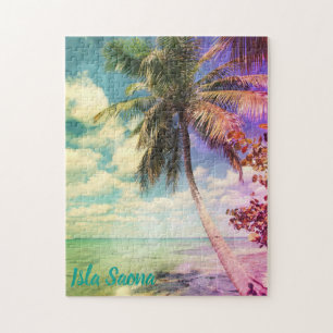 Quebra-cabeça Árvore Palm Prismática em Isla Saona