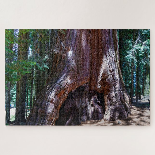 Quebra-cabeça Árvore Sequoia Parque Nacional Sequoia Califórnia. (Horizontal)